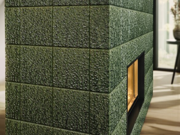 Kachelofen mit Kachel Arabesco in ofengruen | © Sommerhuber GmbH