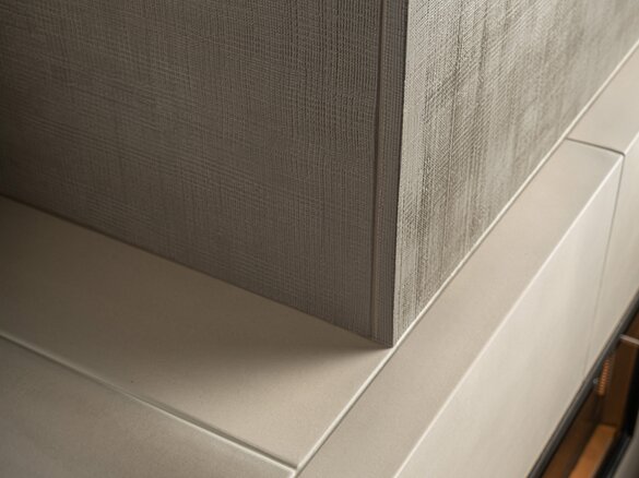Detailed view tiled stove with iForm ® and napa fine | © Sommerhuber GmbH